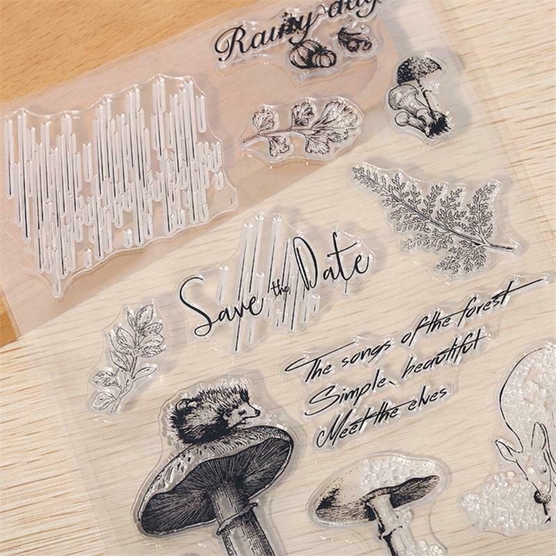 Mushroom Silicone Clear Seal Stamp DIY Scrapbooking Embossing Photo Album Decor