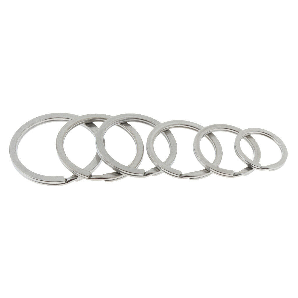 20pcs Key Ring 20mm 35mm Swimming Yachting Key Chain Split Keyring Lot DIY