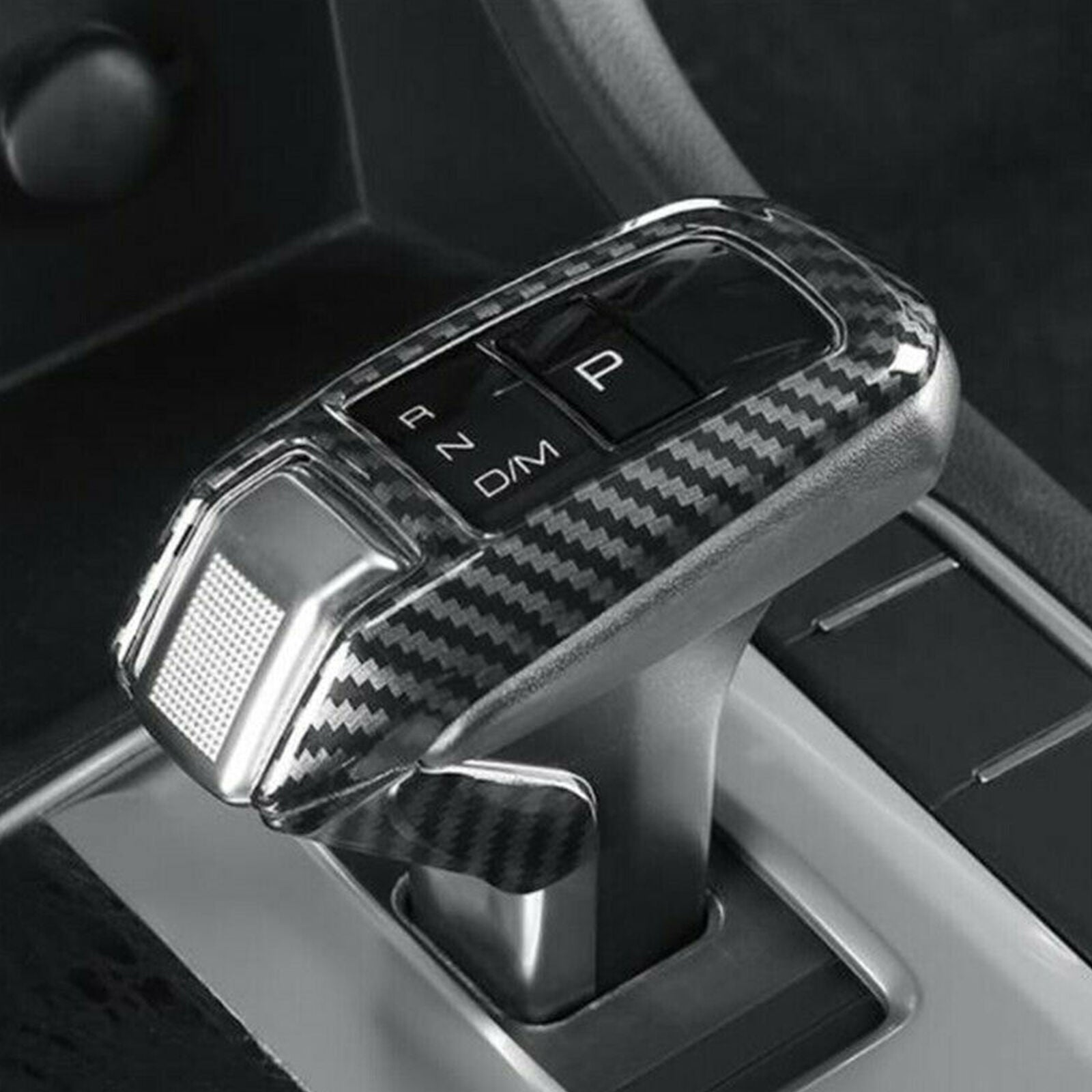 Carbon Fiber 2X Gear Shift Knob Decor Cover Trim For GWM Cannon Ute 2020 2021~