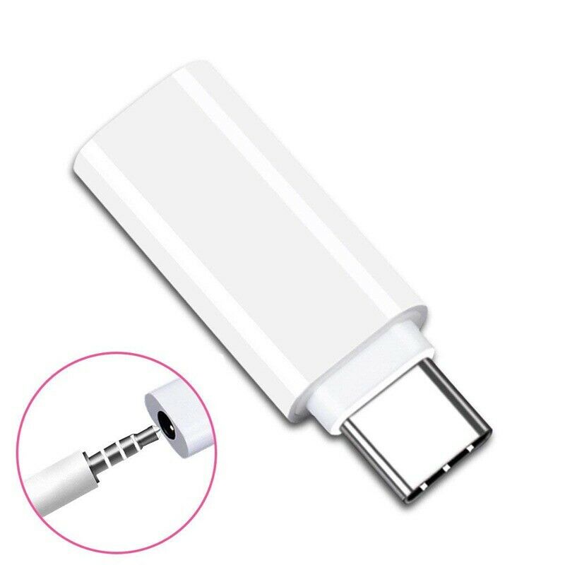 Type-C to 3.5mm Earphone Adapter USB-C 3.1 Male to AUX Audio Female for  6 Mi6F8