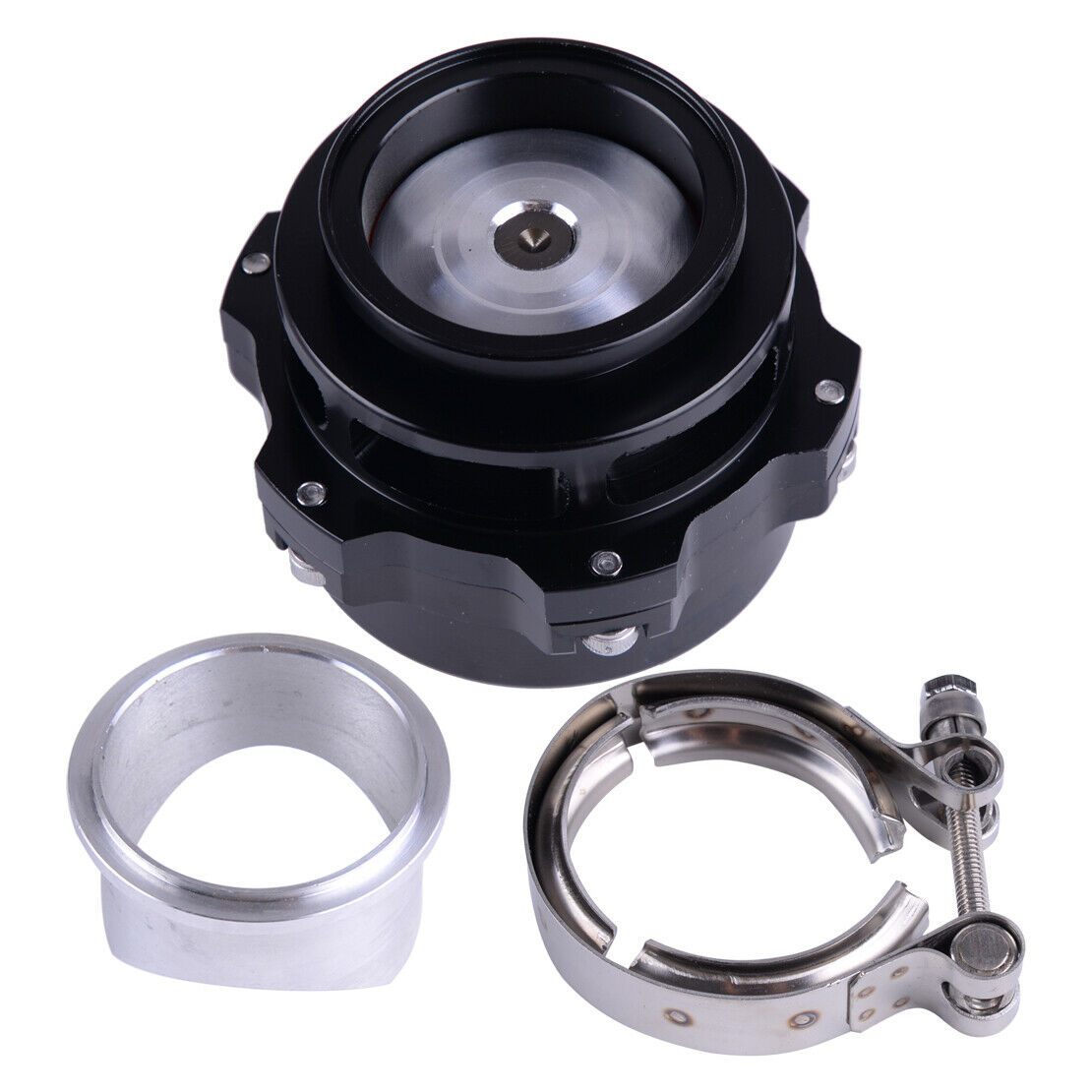Black Car Turbo BOV Blow Off Valve 0.4-1.3 Bar 50mm Intercooler Boost as