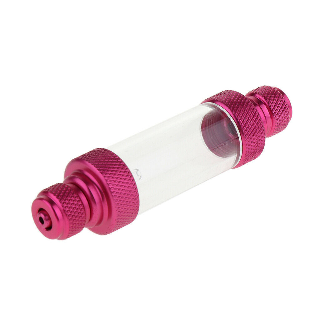 Aquarium Aluminum Bubble Counter with Check Valve for Co2 Diffuser Double Head