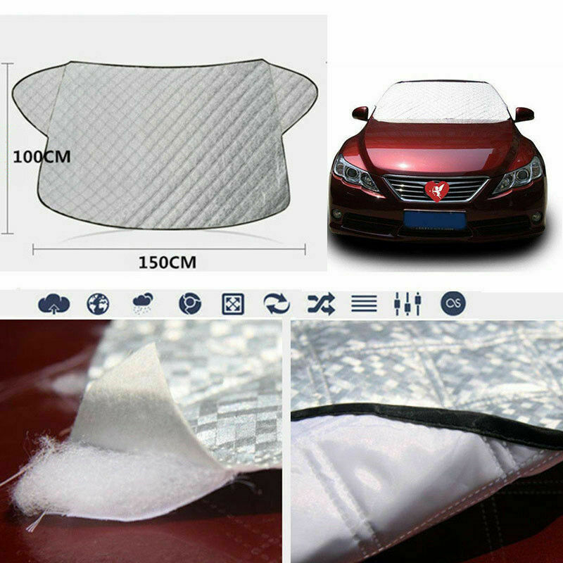 Universal 4 Season Car Front Windshield Snow Ice Cover Frost Sun Shade Protector