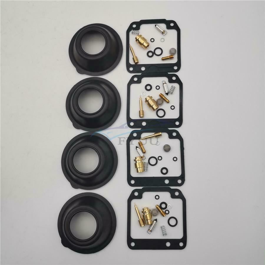 4 Sets for Yamaha XJ550 1981-1983 Motorcycle Carburetor Repair Kit W /Diaphragm