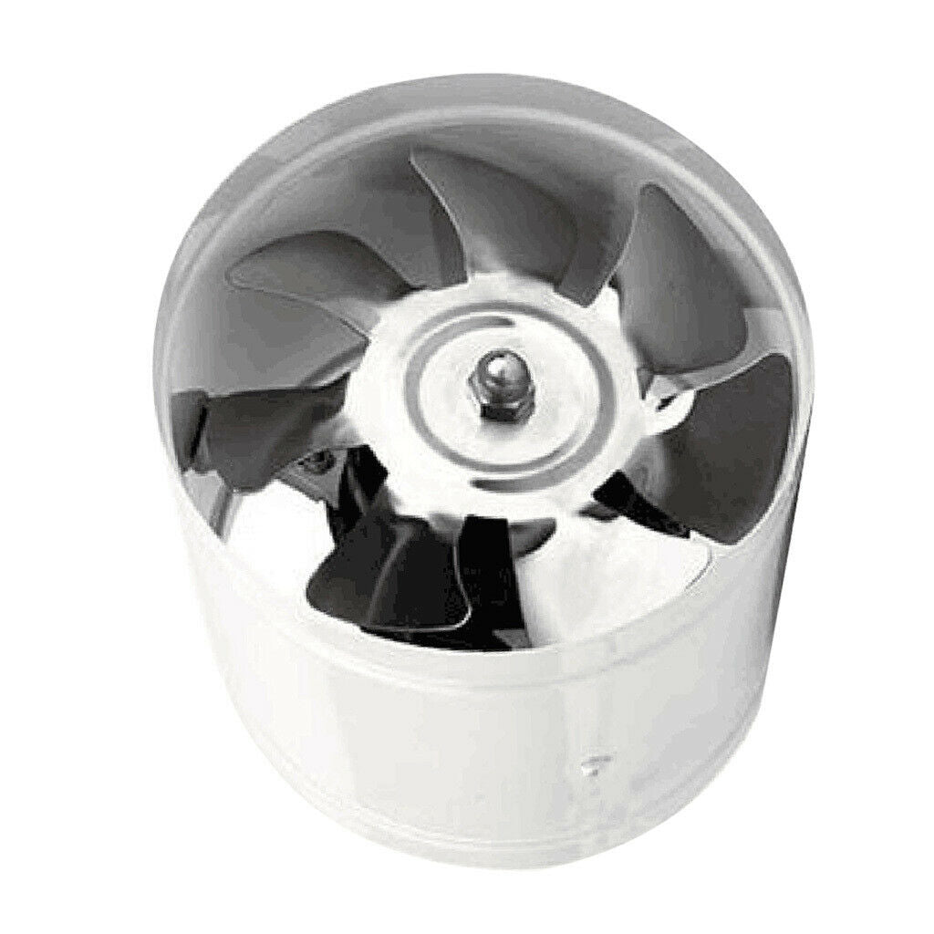 6 inch 40W Inline Duct Booster Fan Ventilation Exhaust Air Blower White