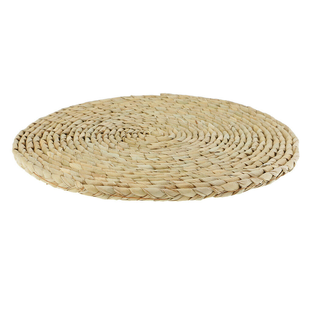 30cm Tatami Cushion Seat Mat Handmade Round Straw Floor Yoga Tea Chair Mat