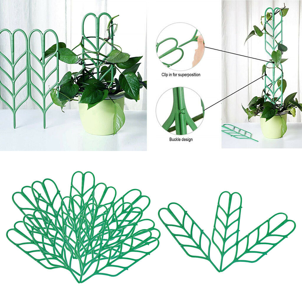 15 x Small Plastic Houseplant Trellis Green Garden Trellis Gardening Tools