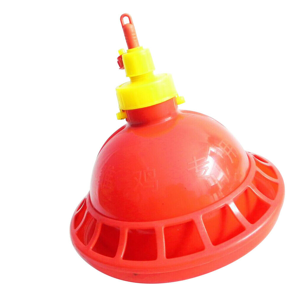 Plastic Chicken Waterer Domestic Fowl Feeding Water Supplies Fountain Bowl