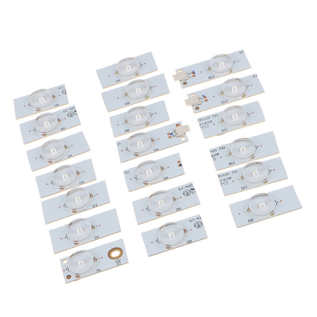20pcs 6V SMD Lamp Beads with Optical Lens Fliter for 32-65" LED TV Repair