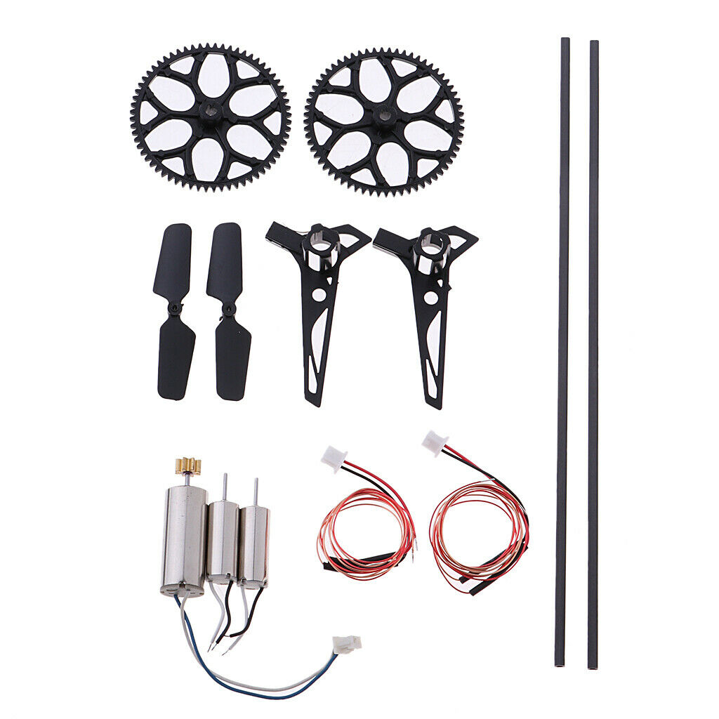 13Pcs Tail Motor  Rotors Gear Pipe Kits For XK K124 Wltoys V911 RC Toys