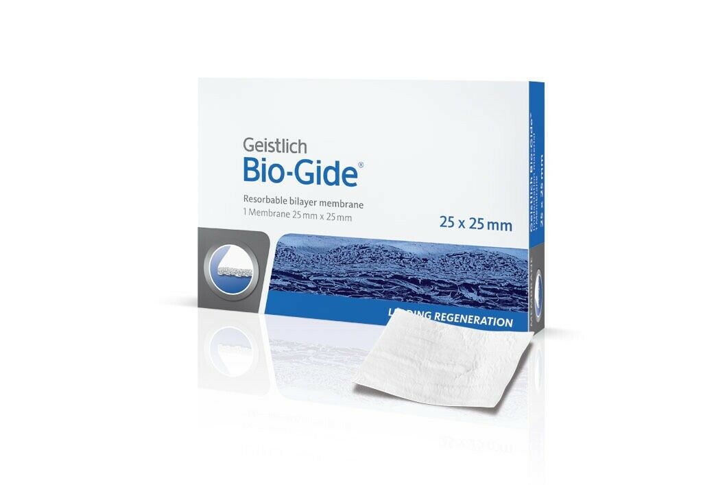 Dental Geistlich Bio-Gide collagen membrane sterile resorbable bilayer