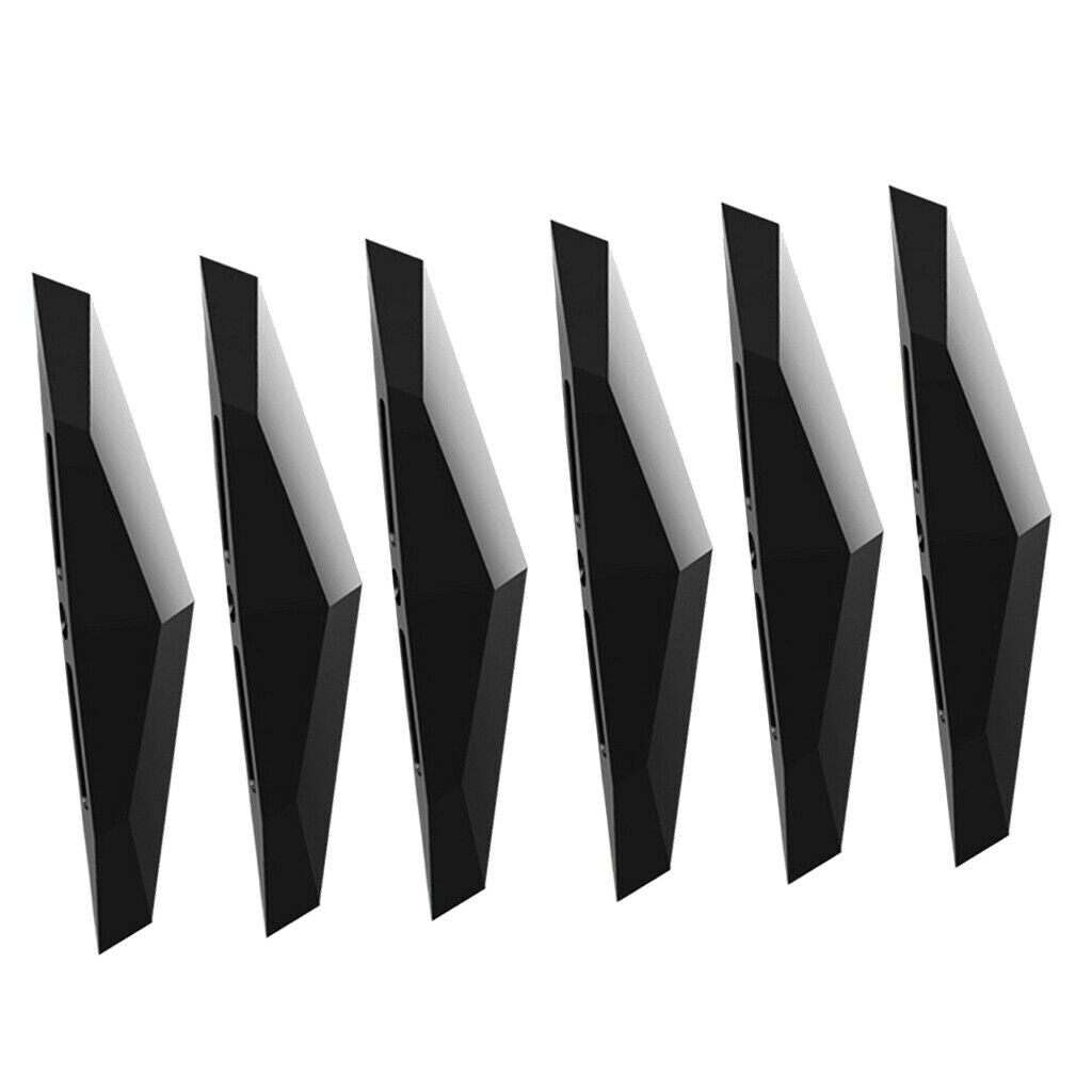 6pcs/Set Car Door Anti Collision Bumper Strips for Car Trucks Stickers Black