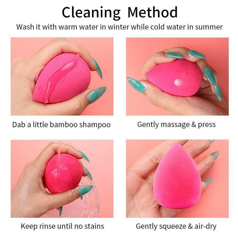 5pcs/set Water Droplet Shaped Makeup Sponge Foundation BBCream Make-up Sponge