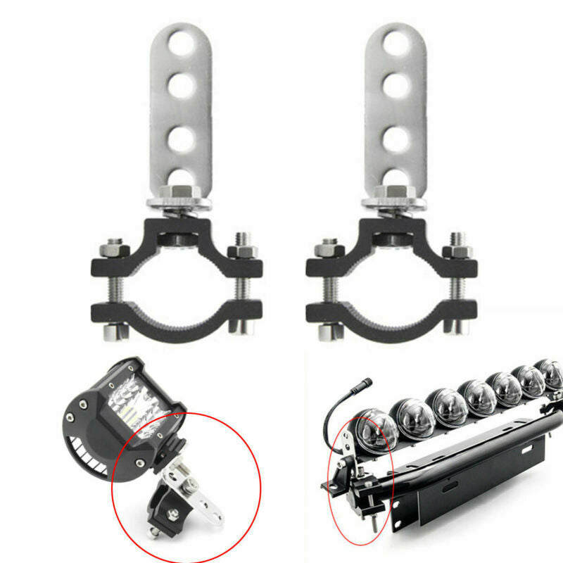 2PCS Adjustable Fork Clamp Bracket Holder For Motorcycle 20mm-29mm Fork Tubes