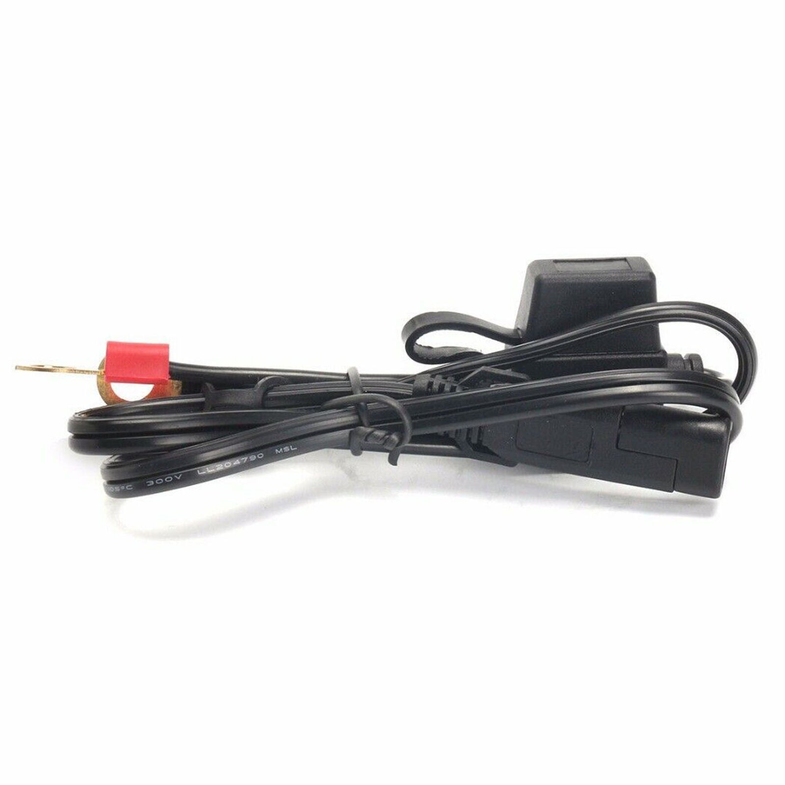 12V Motorcycle Battery Charger Terminal Ring Connector Cable Harness SAE Adapter