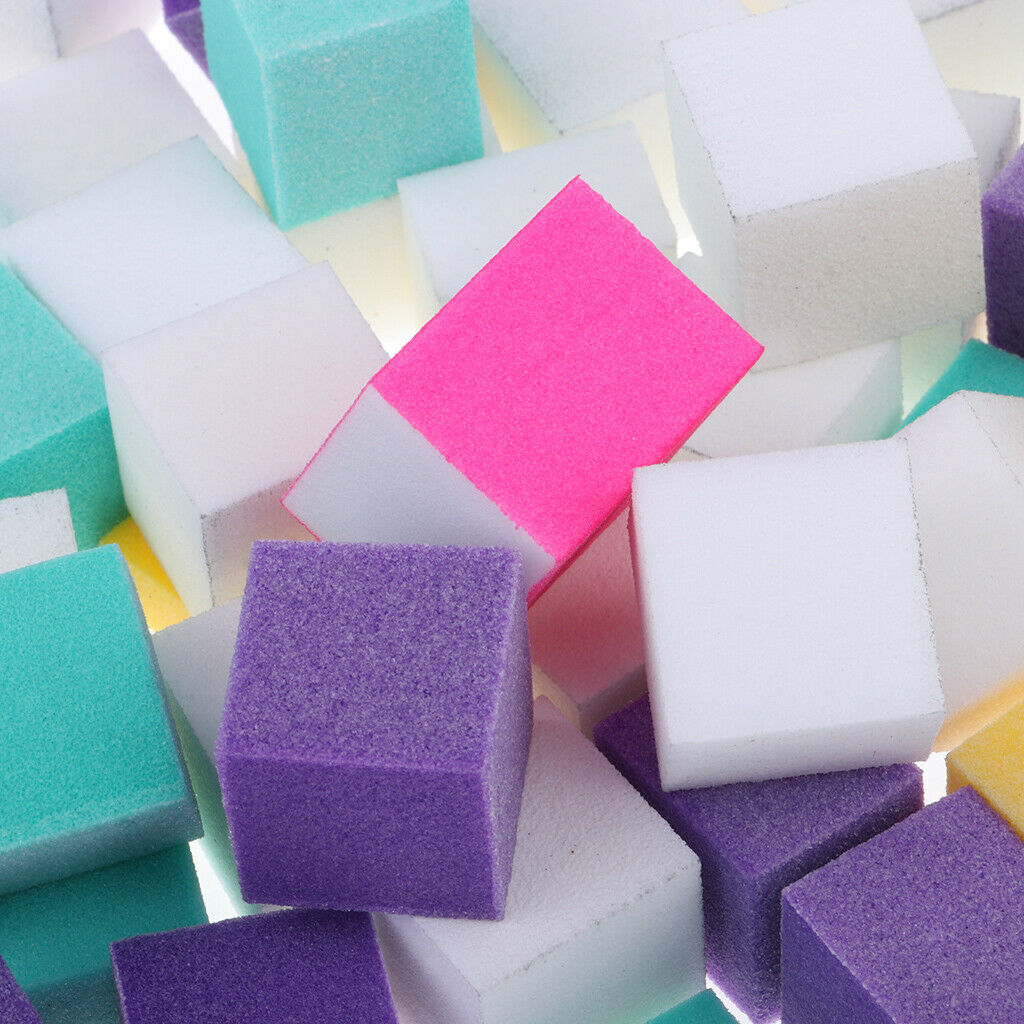 120Pcs Colorful Nail Art Buffer Files Block Manicure Buffing Sanding Polish