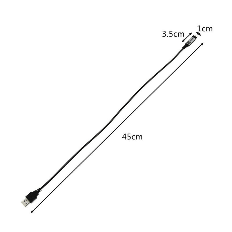 Bluetooth Remote Controller for Light Strips Adaptor USB 4Pin Black 45cm