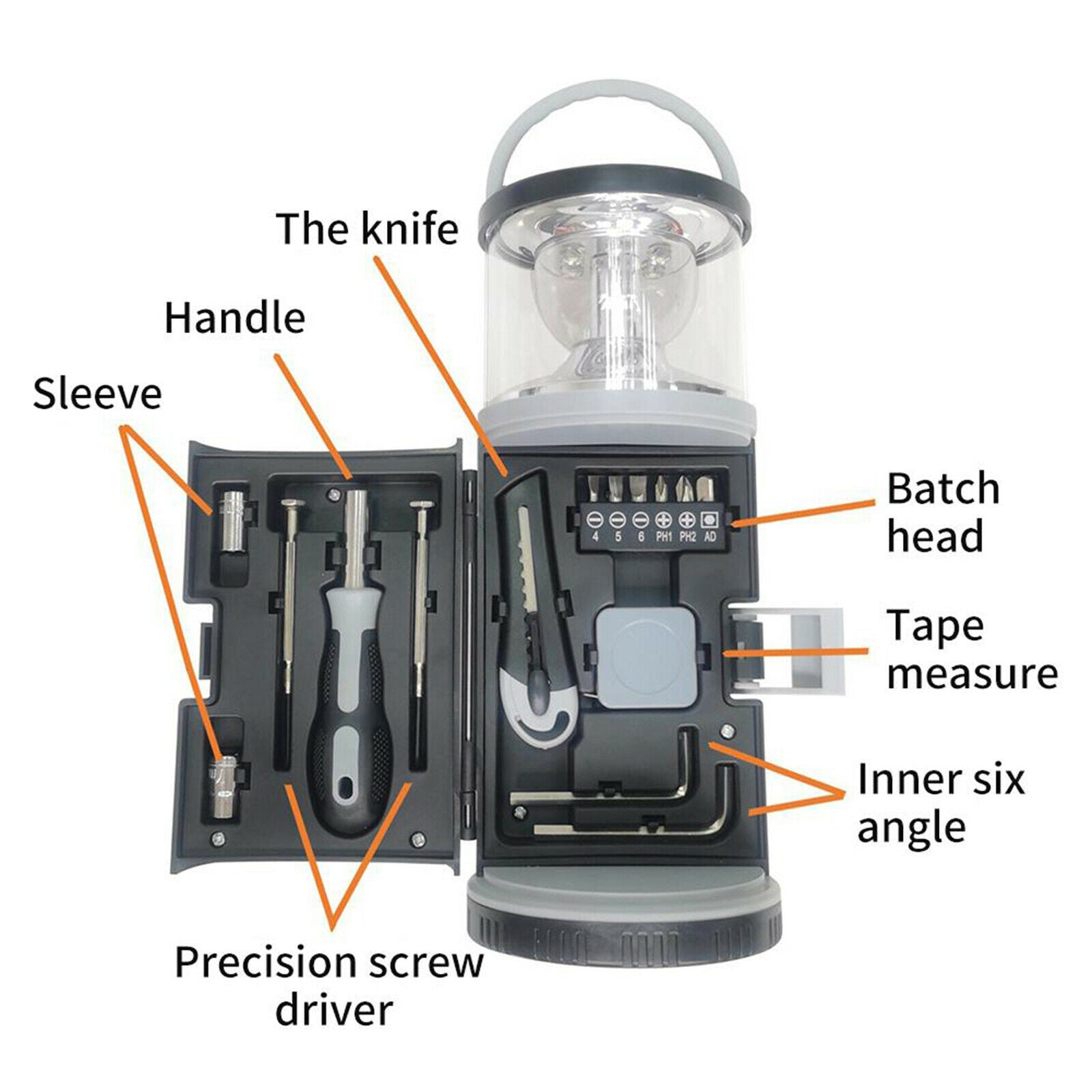 Portable LED Camping Lantern Hiking Night Lamp Light Torch Battery Operated