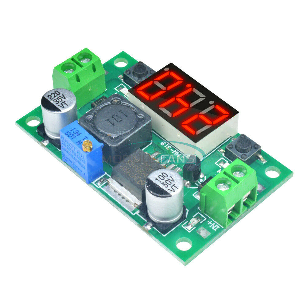 5PCS LM2596 DC Step Down Buck Converter Module Voltage Regulator LED Voltmeter