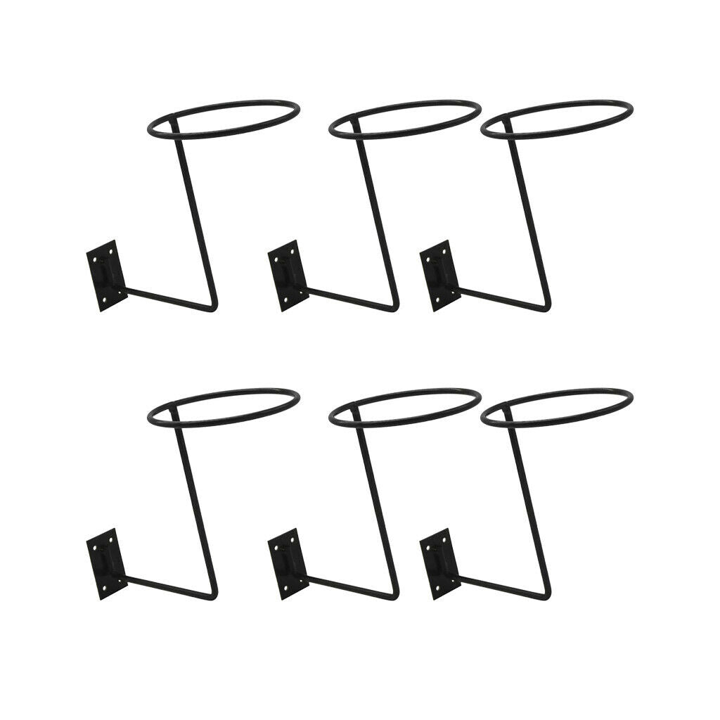 Rust-proof Helmet Holder Stand Top Cowboy Hat Organizer Rack Hanger 6Pcs