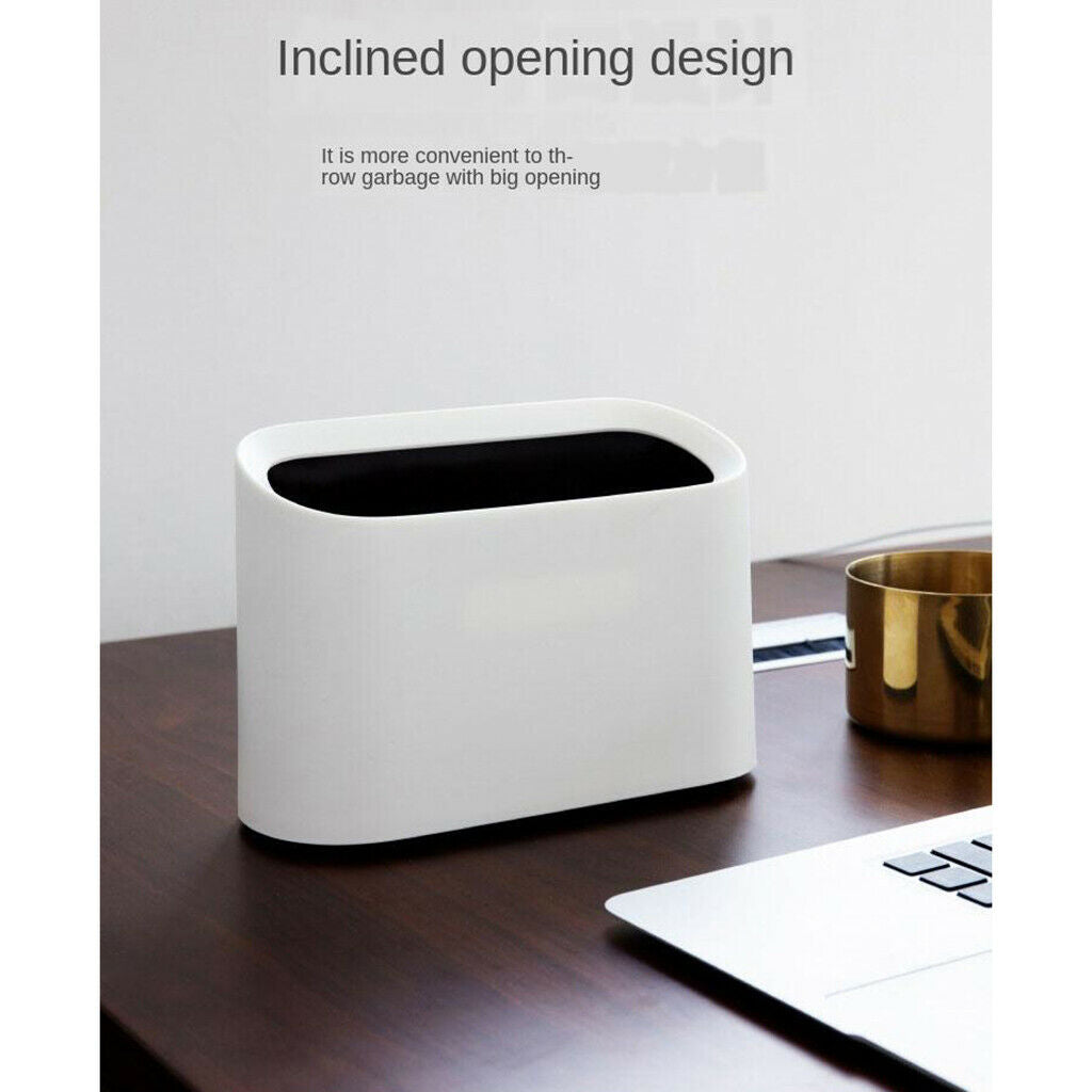 Mini Plastic Trash Can Office Garbage Wastebasket for Office Bathroom Dorm
