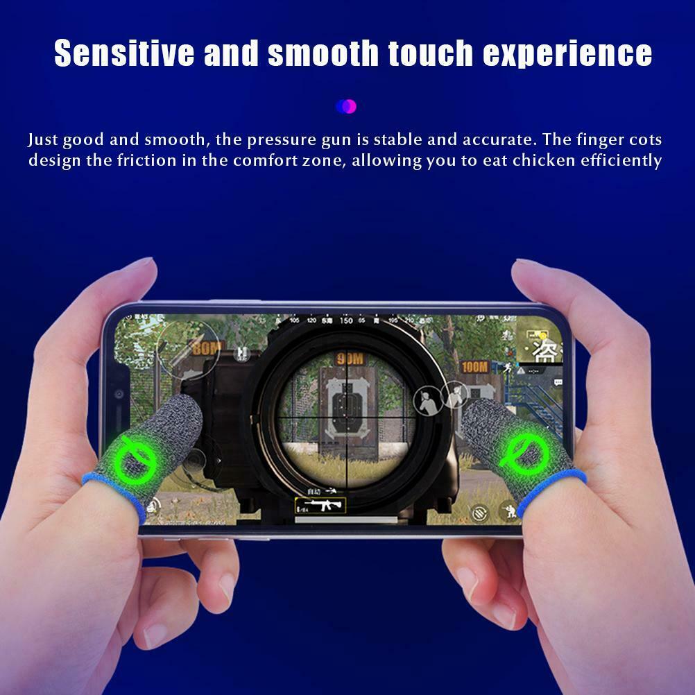 Luminous Mobile Gaming Controller Finger Sleeves Mobile Game Gloves Finger Cots