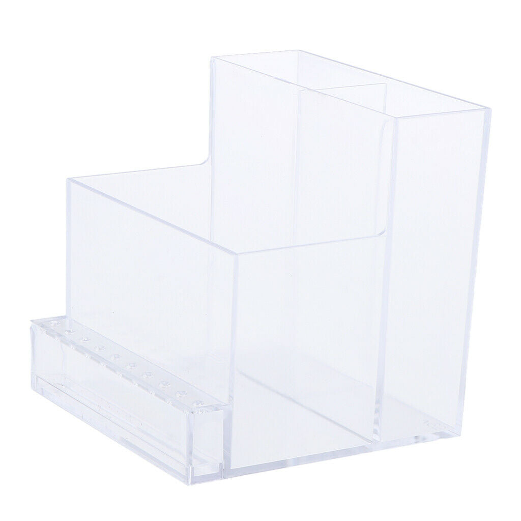 2 lot Durable Acrylic Nail Art Drill Machine Holder Stand Organizer Box Case