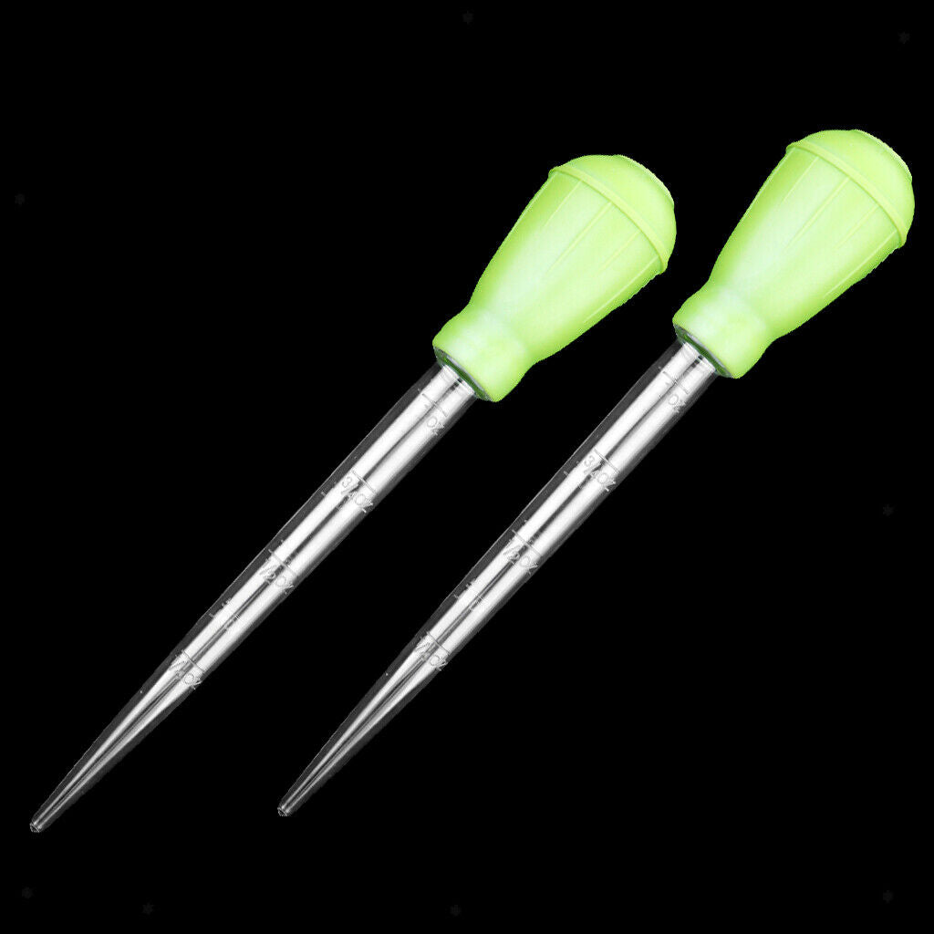 2x Aquarium Dropper Pipette Cleaner Feeder   Tank Cleaning Manual Tool