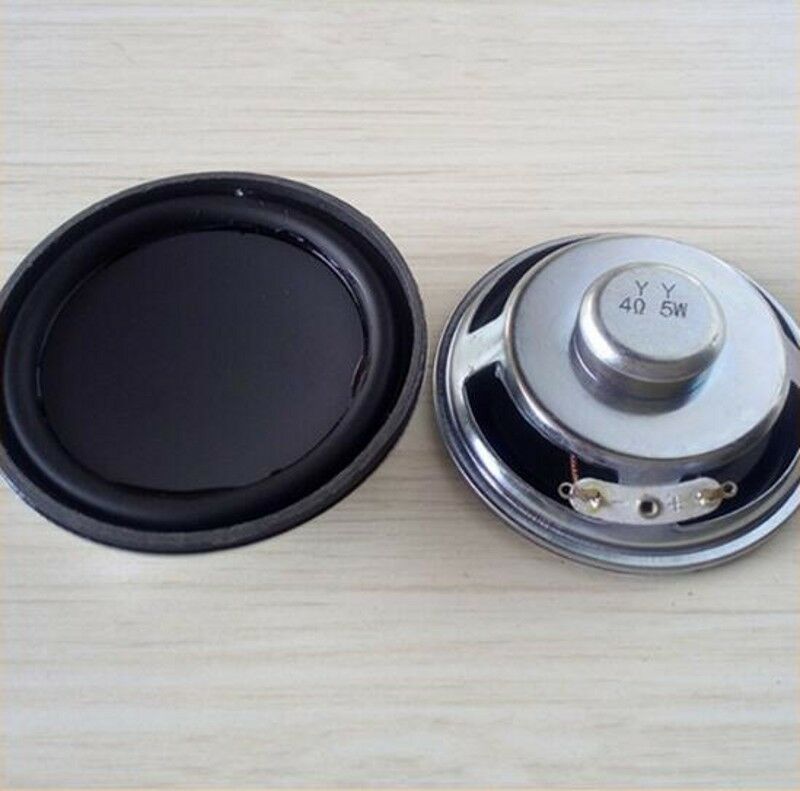 2pcs 2.5"inch 66mm Speaker 4Ω 5W Round loudspeaker Black Pot bottom cap