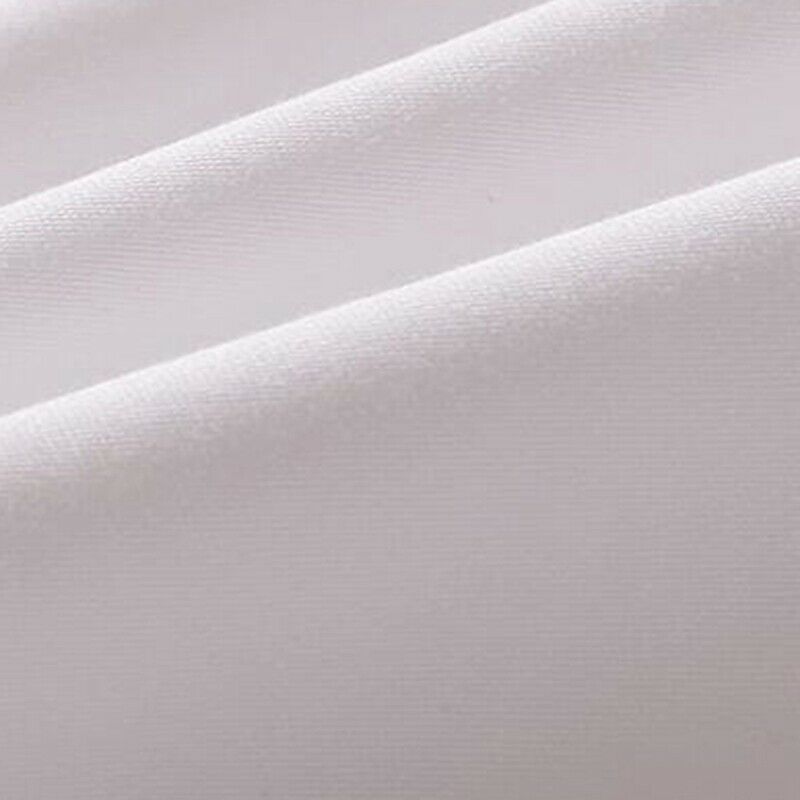 2Pcs White Pillowcase Bedding Cotton Solid Ruffle Pillow Sham Princess EuropeaK7