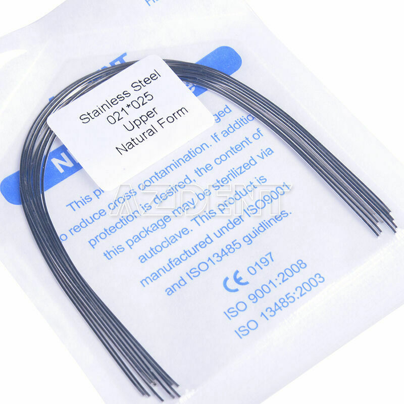 30 Bags Dental Ortho Arch Wire Stainless Steel Rectangular 021*025 Upper AZDENT