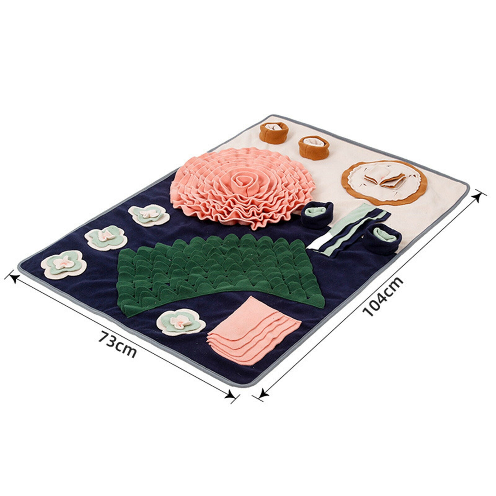 Dog Snuffle Mat Nosework Training Pad Non Slip Play Mat for Stress Release