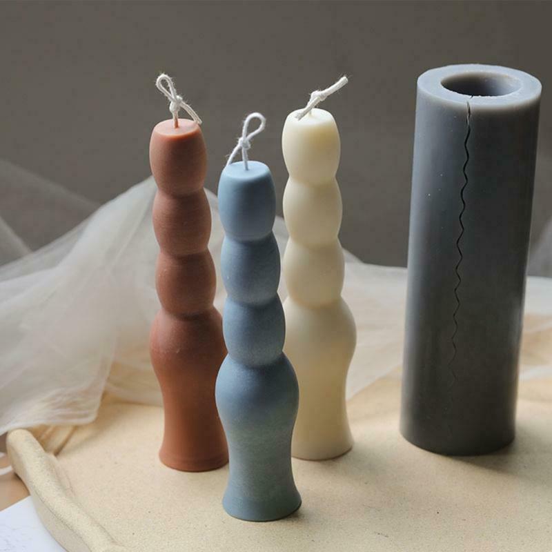 Long 4-sections Candles Silicone Mold Aromatherapy Candle Silicone Soap Mold