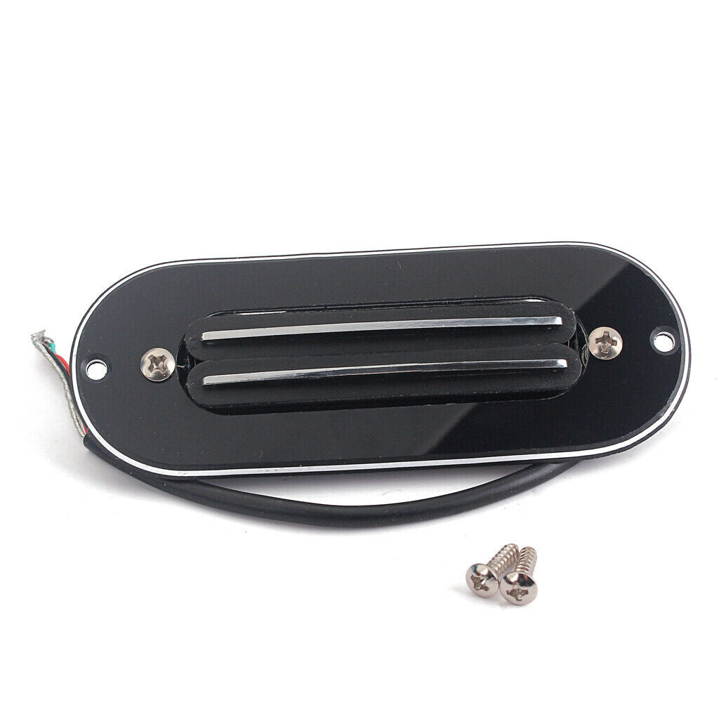 Black Electric Guitar Dual Hot Rail Humbucker Pickup Musical Instrument Accs