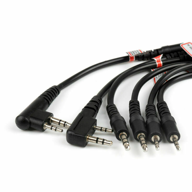 1Pc 6 in 1 USB Programming Cable For  HYT ICOM BAOFENG KENWOOD B5