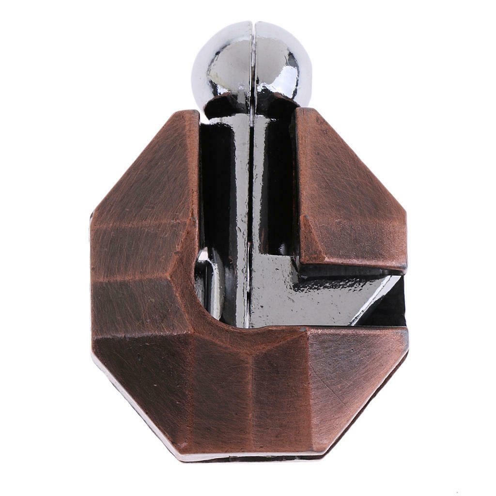 Tortoise Shell Classic Metal Lock Puzzle Brain Teaser IQ Test Game Toys