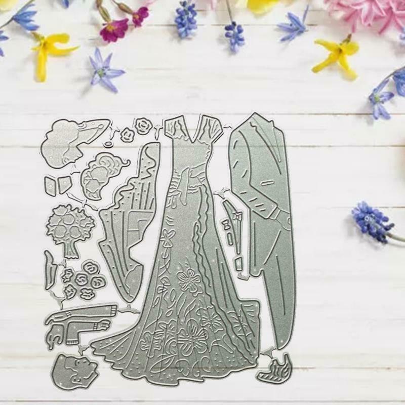 Lovers Metal Cutting Dies Stencil DIY Scrapbooking Album Paper Card Template