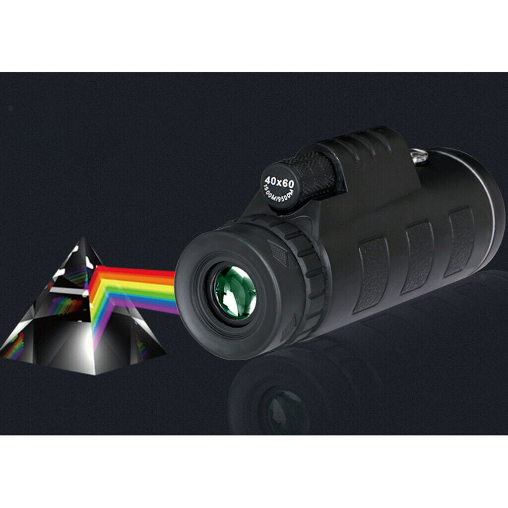 40x60 Spotting Dual Focus Monocular Telescope + Phone Clip + Tripod Outdoor