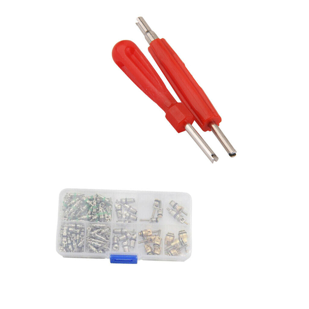 134 Pieces R134a R12 Air Conditioning A/C Valve Cores Remover Tool Assortment