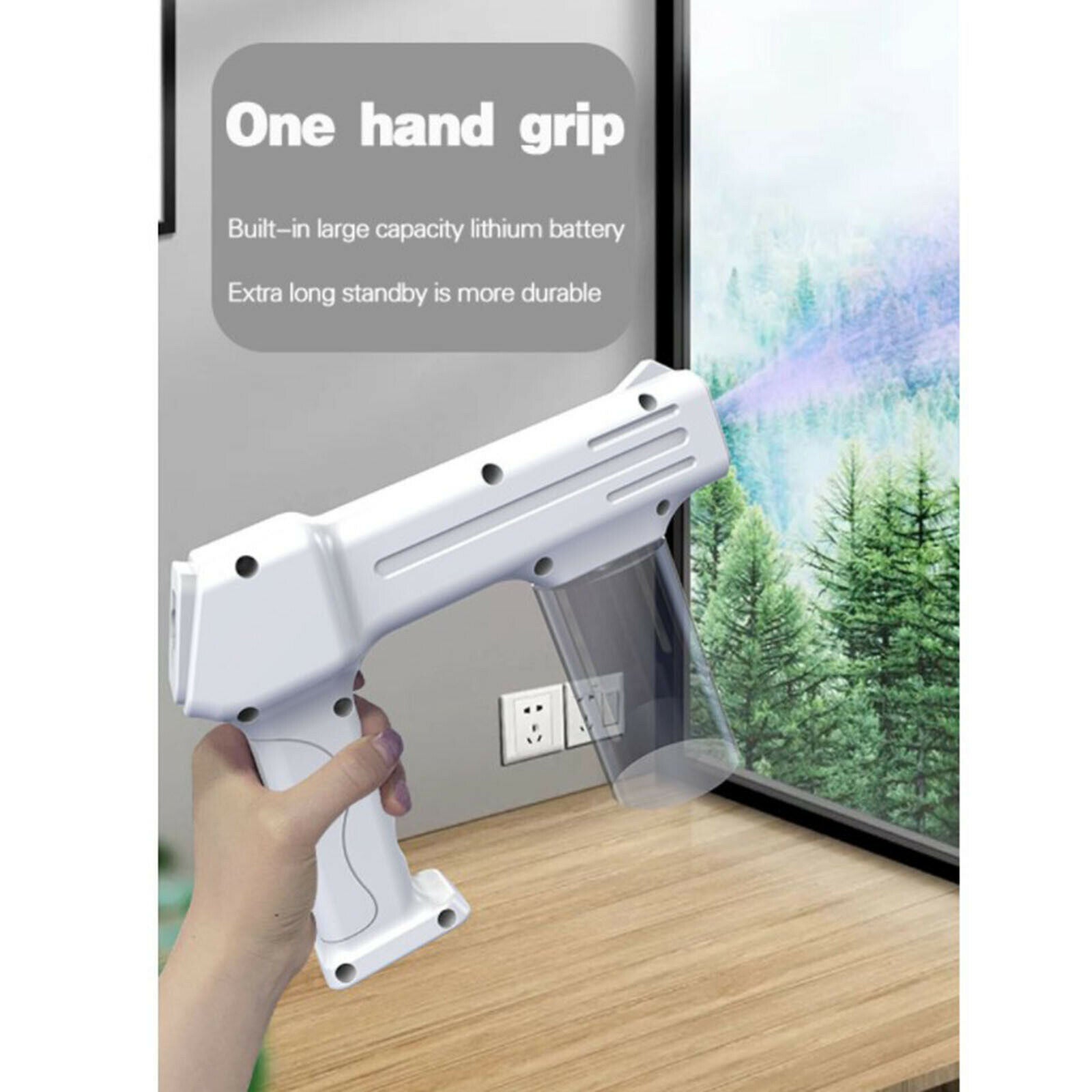 300 ML Wireless Electric Disinfects Blue Light Nano Steam Spray Gun