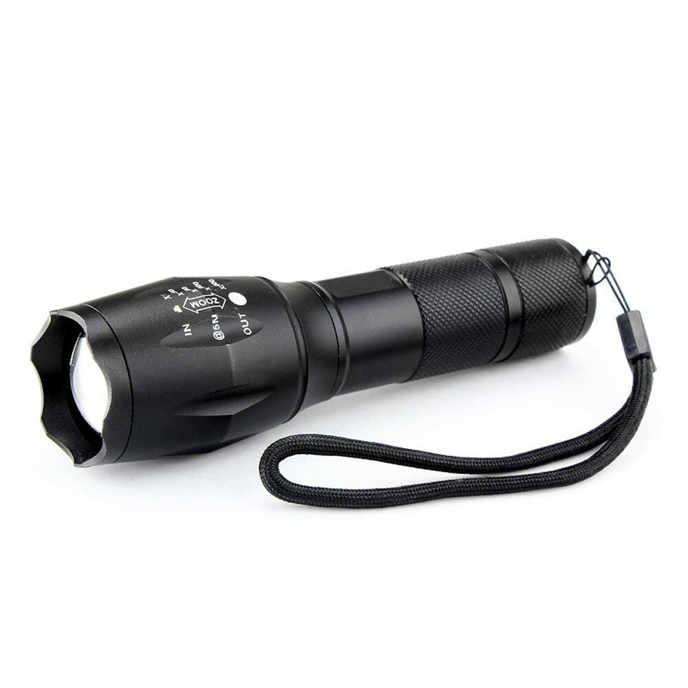 5000Lm Zoomable Focus Flashlight Lamp LED Torch AAA/18650 Adjustable 5 Mode