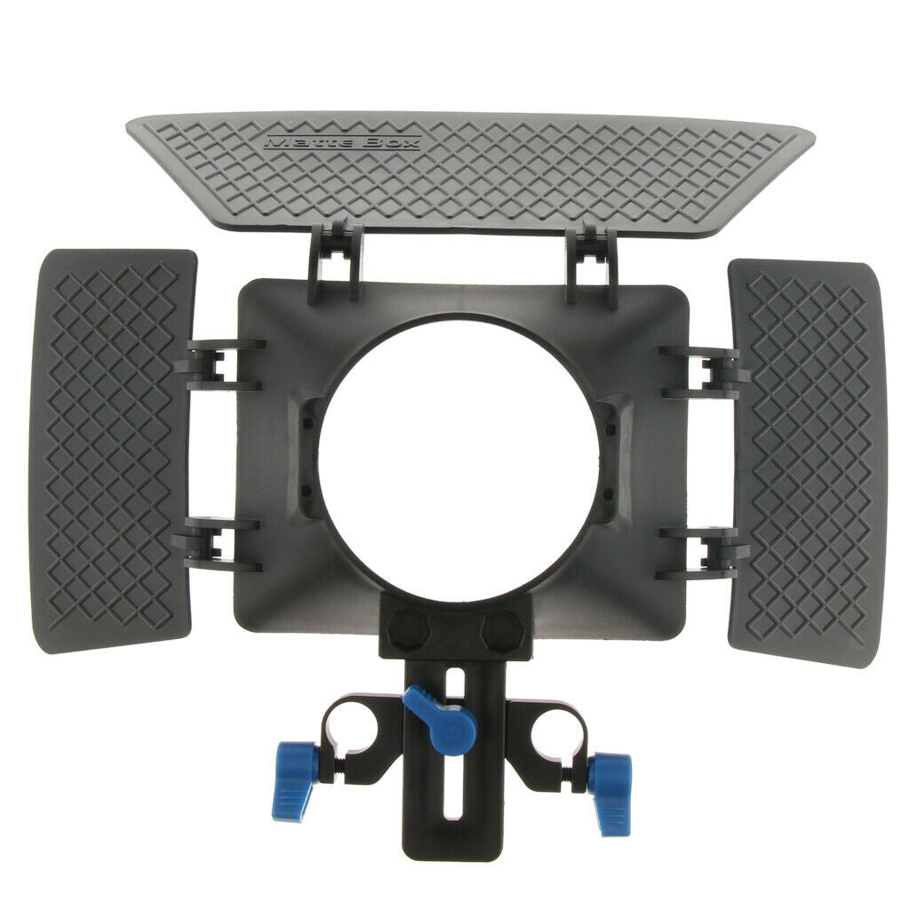 Professional DSLR Swing-away Matte Box Sunshade for 15mm Rail Rod Rig System