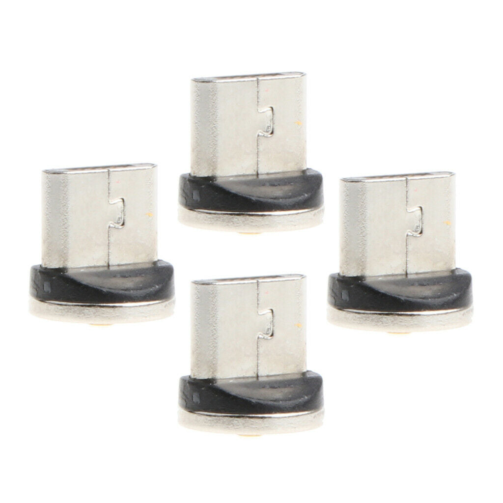 4Pcs Micro USB  Tips Cord Magnet For
