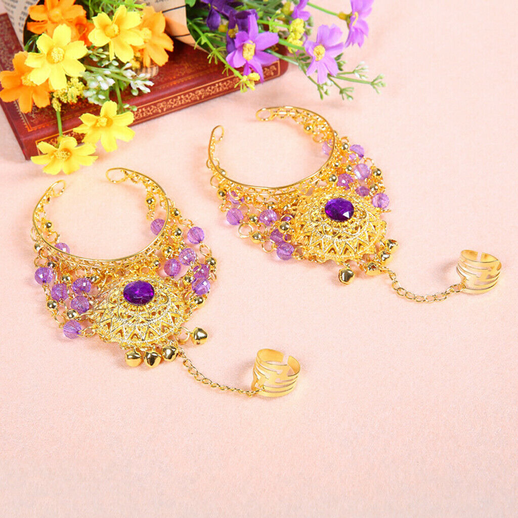 Belly Dance Slave Bracelet Chain Light Purple
