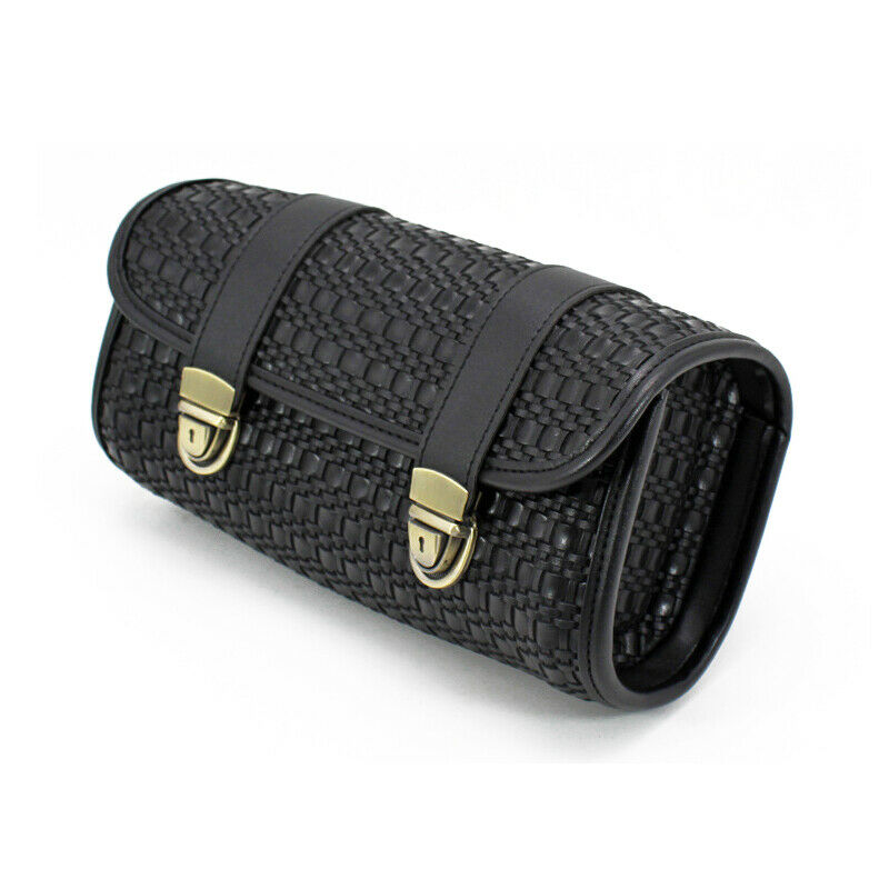 Motorcycle Handlebar Bag Fork Tool Bag Black for Dirt Bike Sissybar Storage Bag