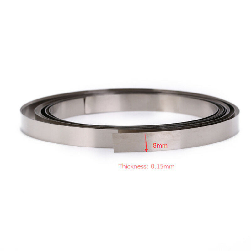 2M 8mm x 0.15 Pure Ni Plate Nickel Strip Tape For Li 18650 Battery SpotWeldingDD