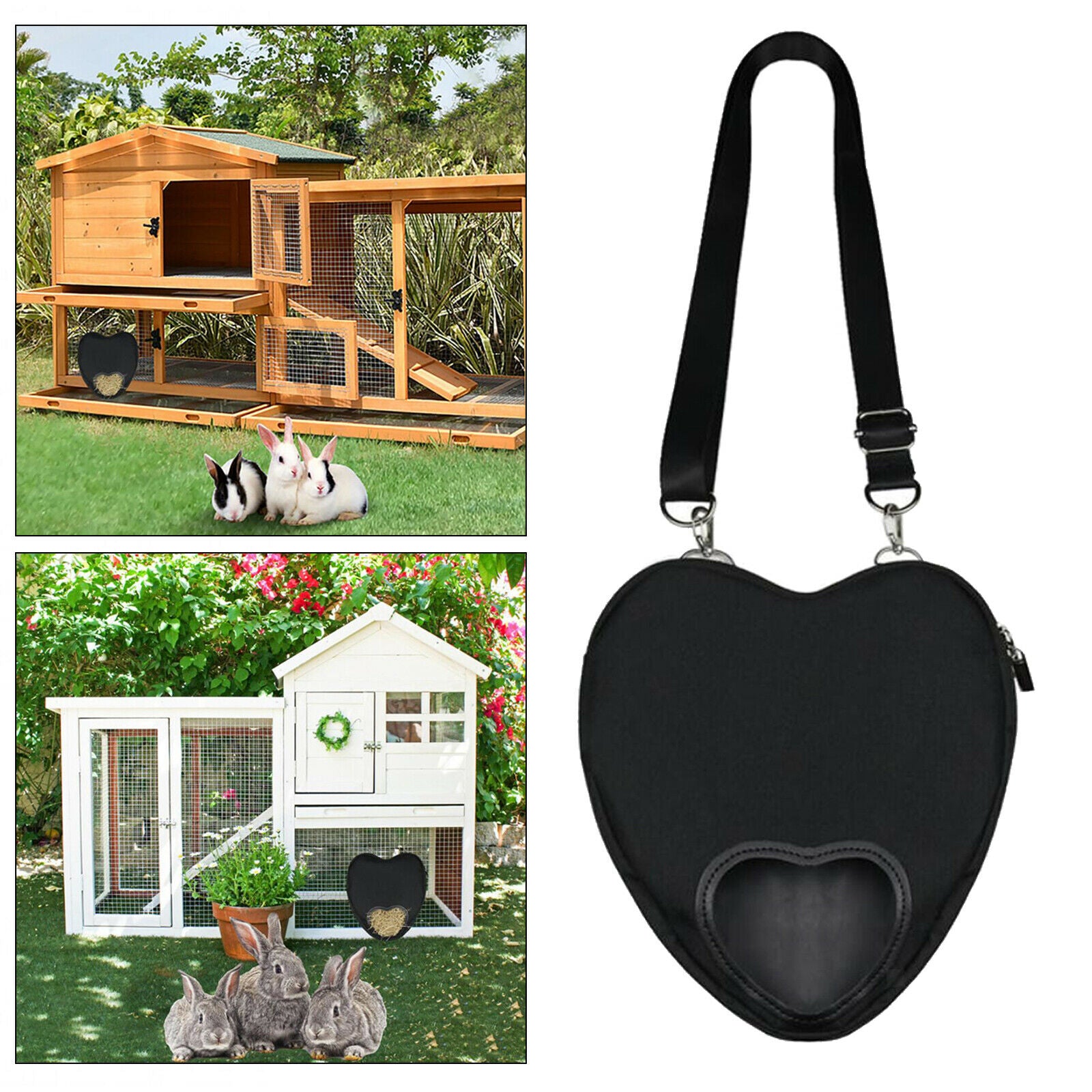 Portable Durable Cute Hanging Hay Bag Feeder for Chinchilla Herbivore Rabbit