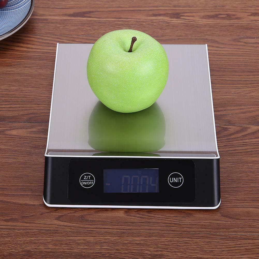 15kg/1g Stainless Steel Electronic LCD Digital Scale Kitchen Weighting Tool @