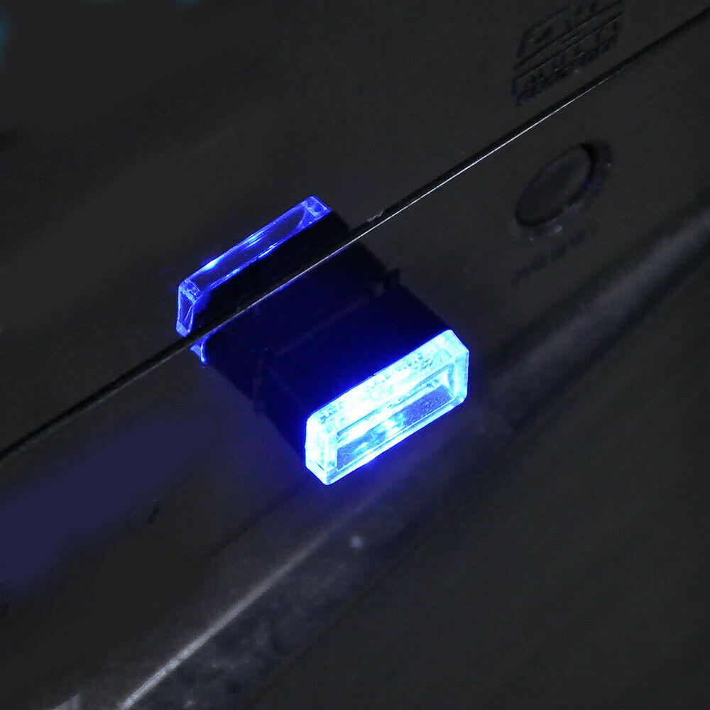 3PC Mini Lamp Bulb Accessory USB LED Car Interior Light Neon Atmosphere Ambient~