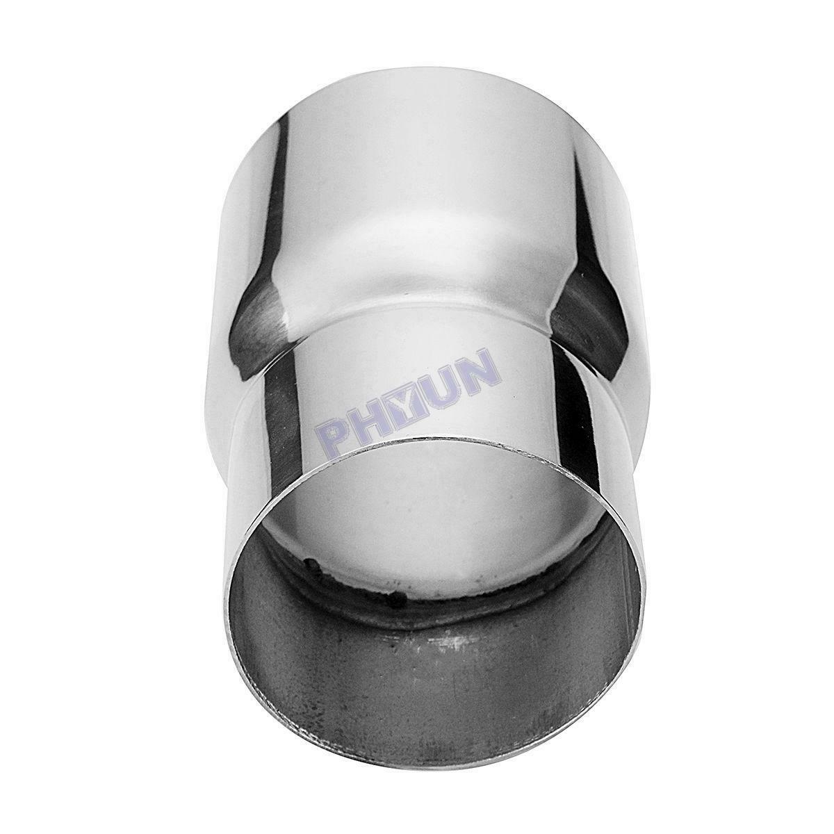 3.5" ID to 3" ID Car Exhaust Pipe Adapter Chrome Stainless Steel Universal